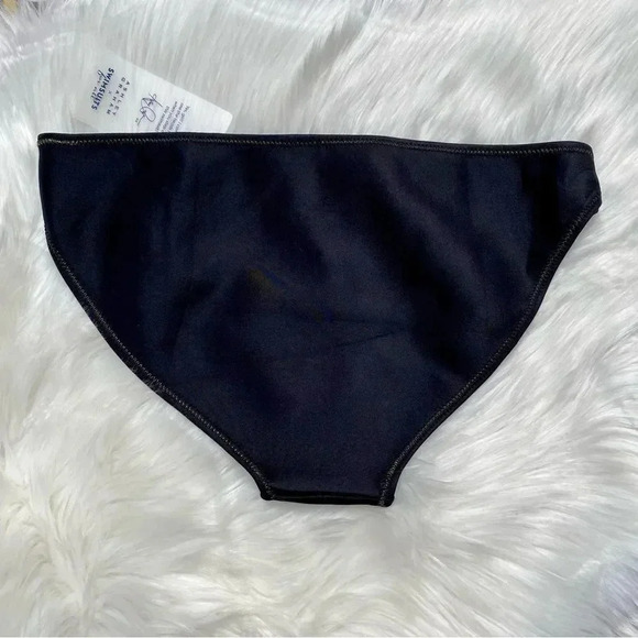 Ashley Graham x Swimsuits for All Black Scuba Bikini Bottom 10 NWT Gold Stitch - Picture 5 of 7